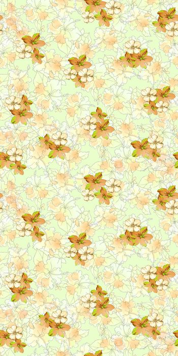 541688-花卉  线条 云纹