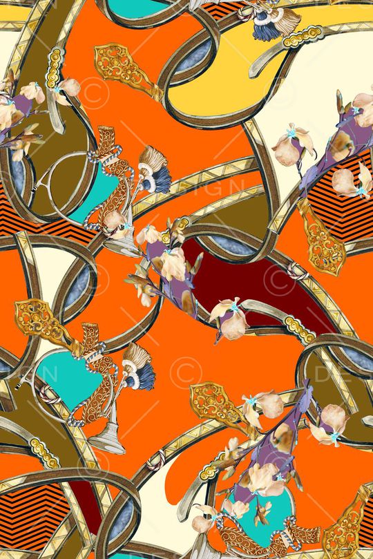 欧美风大气印花华亿平台图片