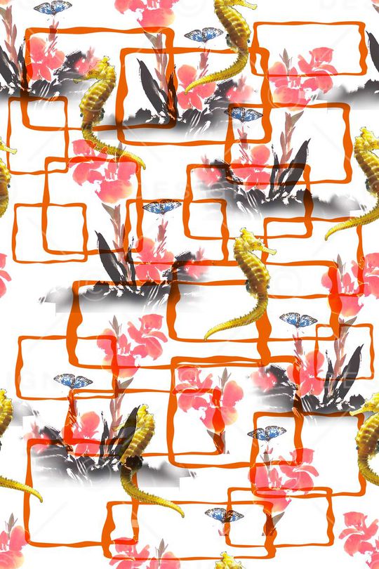 流行时尚印花华亿平台图片