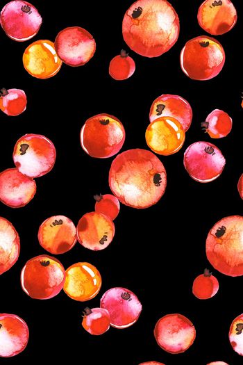 541891-热带风情水彩水果清新春夏女装连衣裙