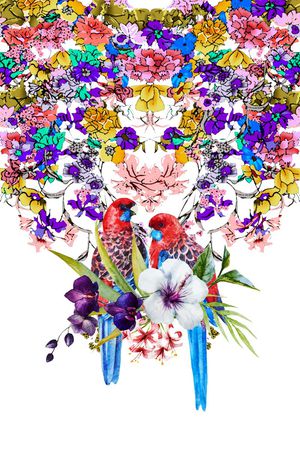 潮流时尚印花华亿平台图片