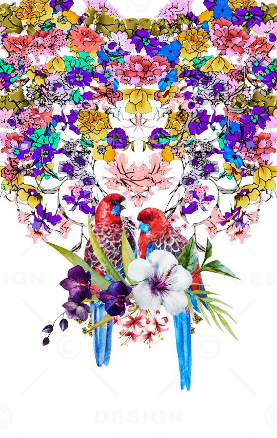 潮流时尚印花华亿平台图片