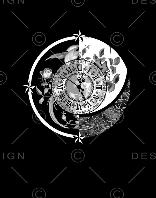 钟表盘印花华亿平台图片