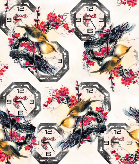 中国风印花华亿平台图片