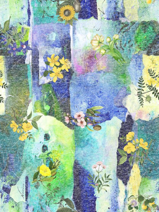 抽象笔刷印花华亿平台图片