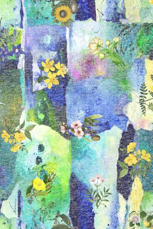 抽象笔刷印花华亿平台图片