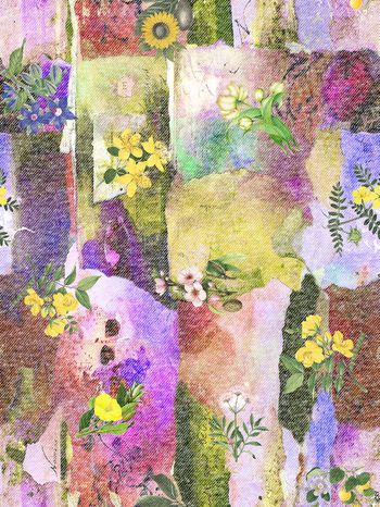 542016-抽象笔刷 晕彩 花卉 牛仔纹理 服