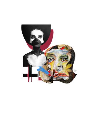 抽象印花华亿平台图片