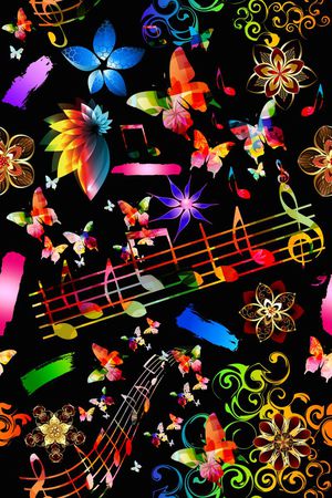 个性休闲彩色彩光夜色印花华亿平台图片