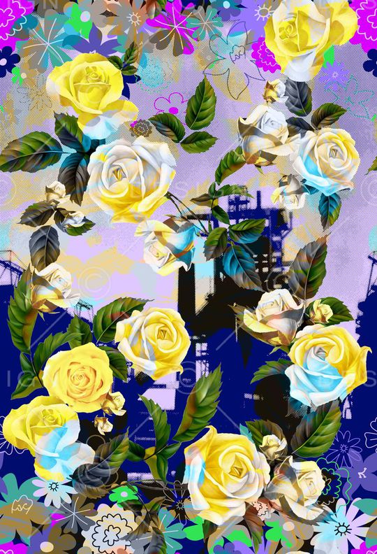 田园民族风印花华亿平台图片