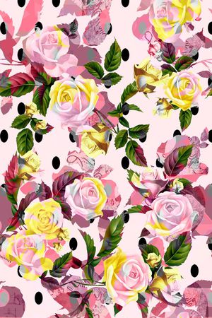 田园民族风印花华亿平台图片