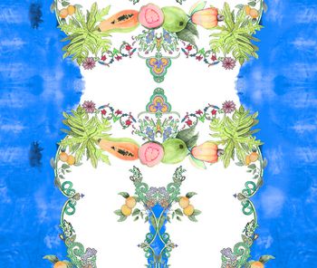 欧美时尚典雅印花华亿平台图片