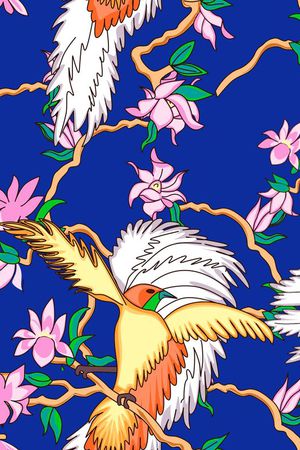 中国风印花华亿平台图片