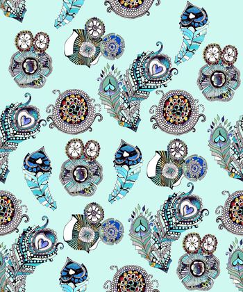 542216-手绘新民族风艺术花卉