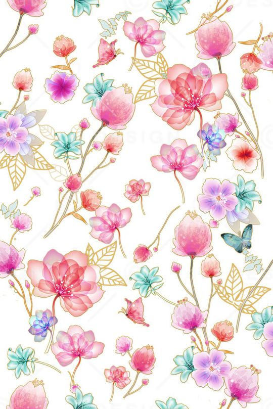 蝴蝶印花华亿平台图片