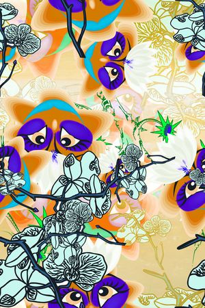 抽象印花华亿平台图片