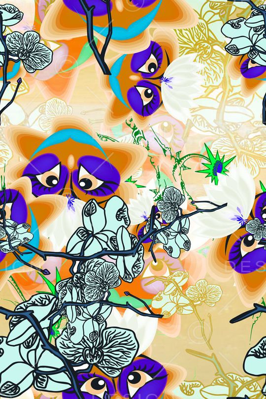 抽象印花华亿平台图片