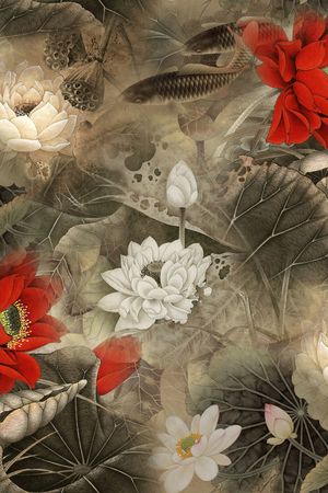 中国风印花华亿平台图片