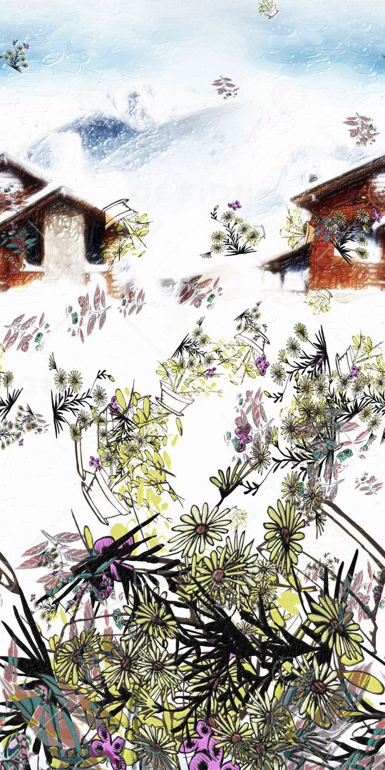 小清新印花华亿平台图片