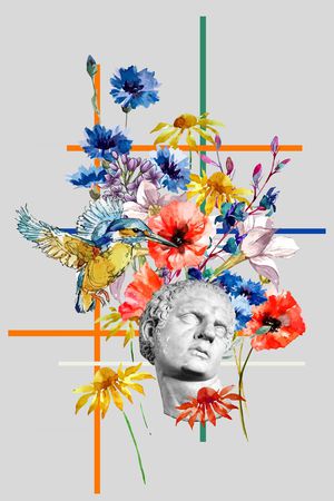 潮流时尚印花华亿平台图片