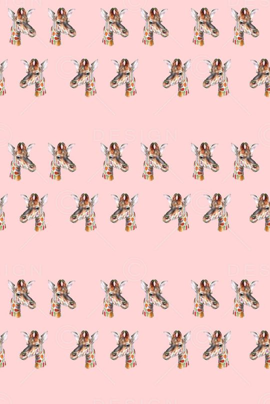 长颈鹿头像印花华亿平台图片