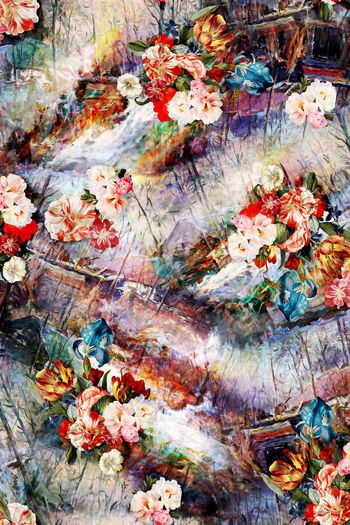 油画印花华亿平台图片