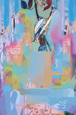 抽象印花华亿平台图片