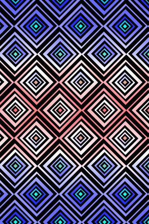 几何图形印花华亿平台图片