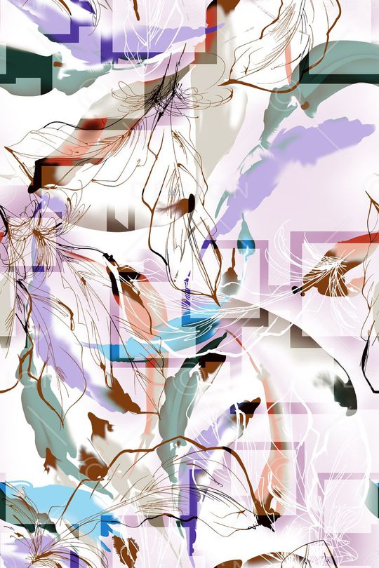 方格印花华亿平台图片