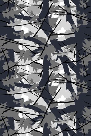 树叶印花华亿平台图片