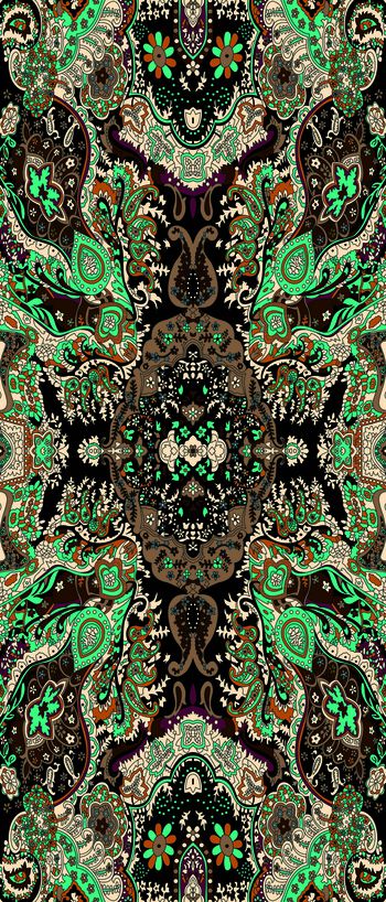 542635-四面镜像怀旧腰果花