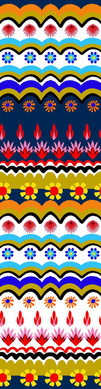 542684-民族风东欧风情手绘欧式圆形花纹家纺