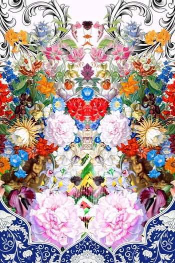 542718-欧美流行时尚手绘复古欧式油画花卉定