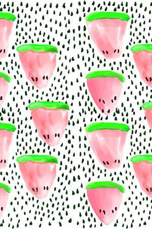 手绘风格印花华亿平台图片