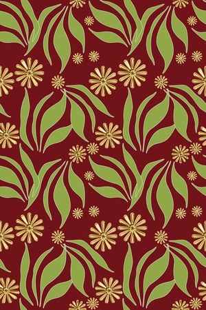 草丛  花朵印花华亿平台图片