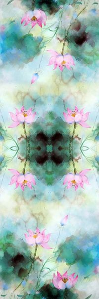 荷花印花华亿平台图片