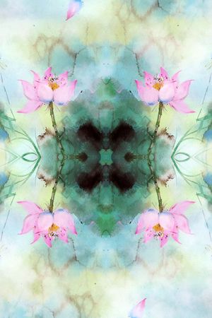 荷花印花华亿平台图片