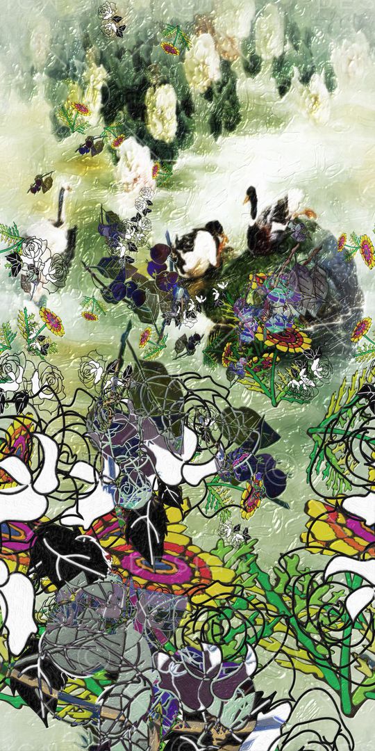 中国风印花华亿平台图片