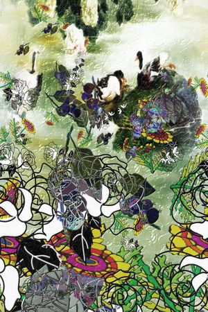 中国风印花华亿平台图片