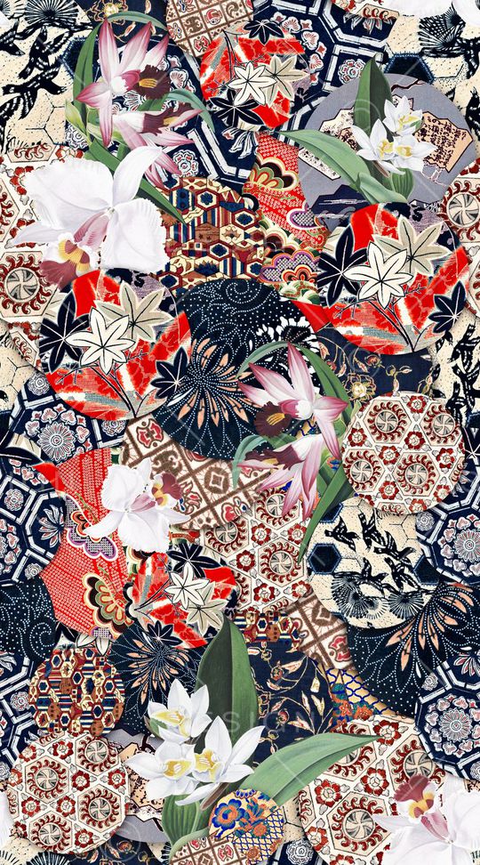 复古印花华亿平台图片