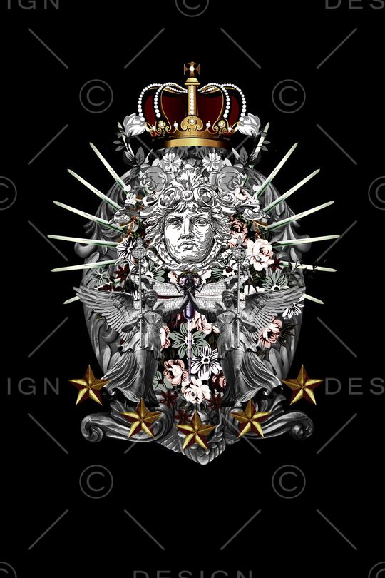 黑白主题印花华亿平台图片