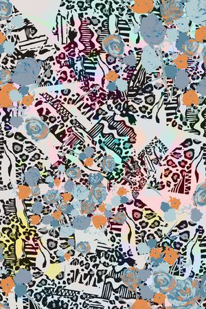 动物纹理印花华亿平台图片