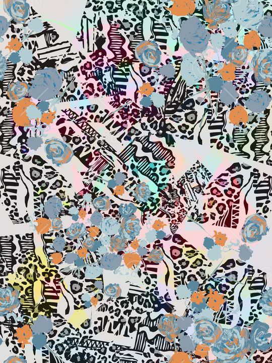 动物纹理印花华亿平台图片