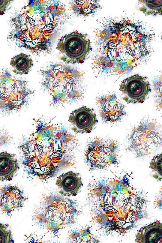 抽象创意印花华亿平台图片