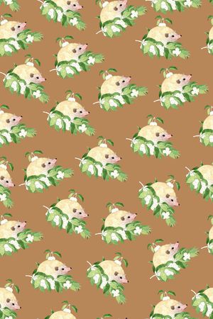 刺猬动物印花华亿平台图片