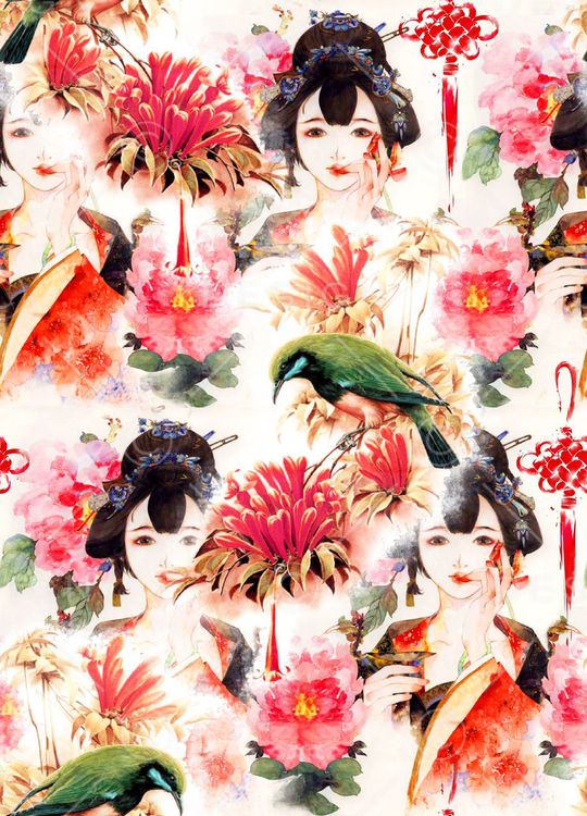 抽象印花华亿平台图片