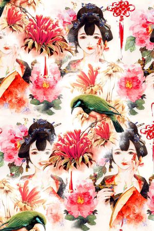 抽象印花华亿平台图片