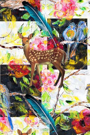 抽象印花华亿平台图片