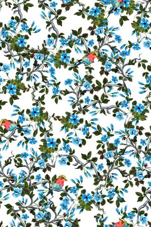 小碎花印花华亿平台图片