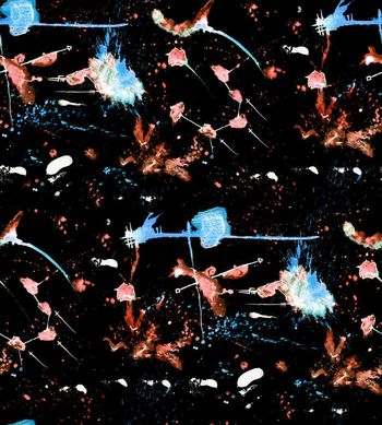 543914-抽象 泼墨手绘  剑 鸟 华亿平台